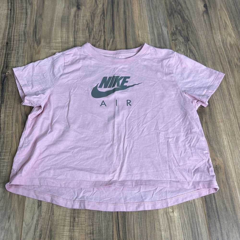 The Nike Tee Girls  XL Cropped‎ Top T-shirt Pink Short Sleeve